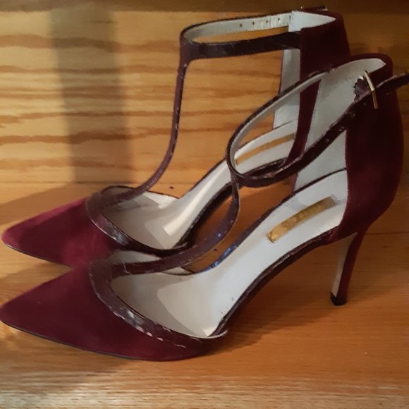 burgundy elegant shoes - Picture 4 of 4